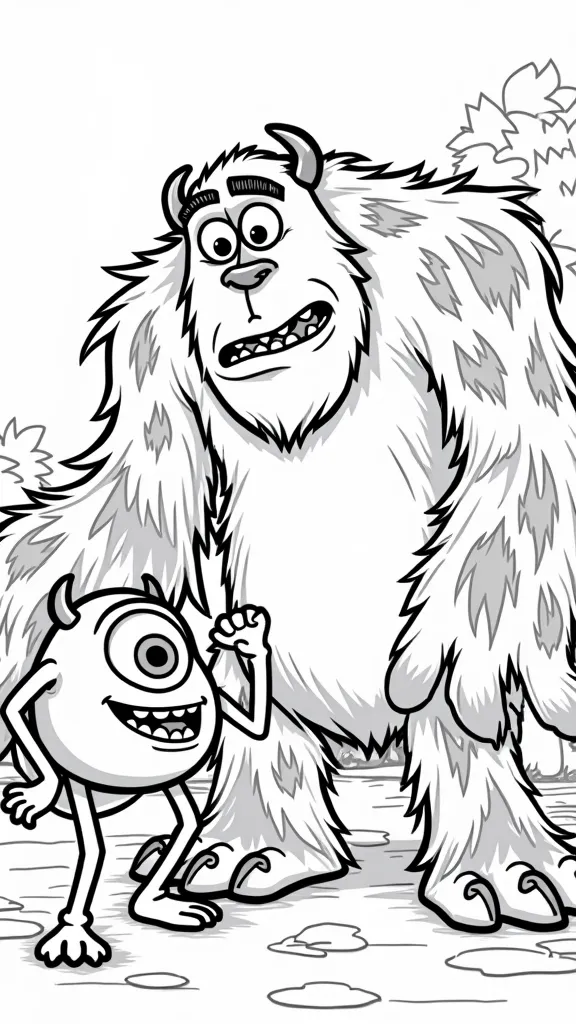 printable monsters inc coloring pages